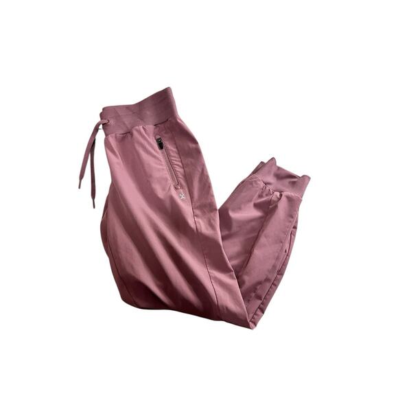 Xersion Active Joggers Sz Small Taupe Stretch Activewear Pants Zippered Pockets - Picture 3 of 7